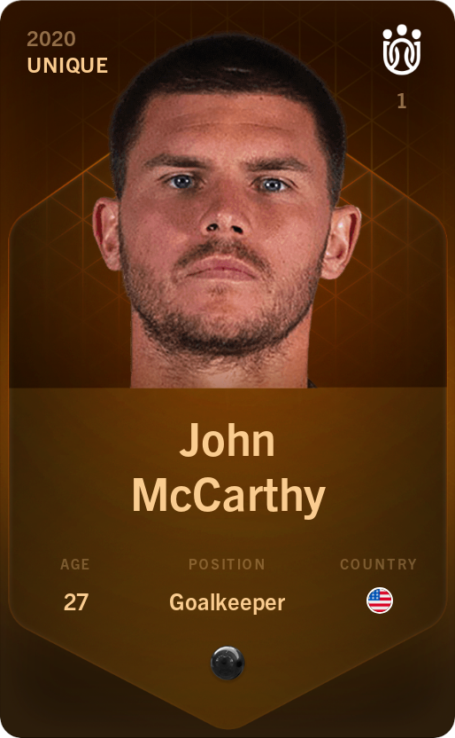 Sorare - Sorare Official - John McCarthy 2020-21 • Unique - NFT # 70394424762646011218011564581106040655495860730521267168384363997508170395852