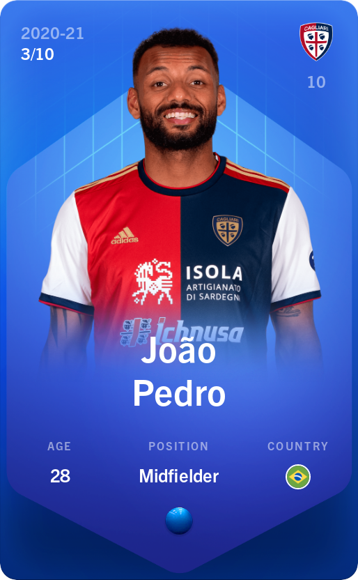 Sorare - Sorare Official - João Pedro 2020-21 • Super Rare 3/10 - NFT # 103887448331022114464180538410582743533296526002843409002630250049948791562812