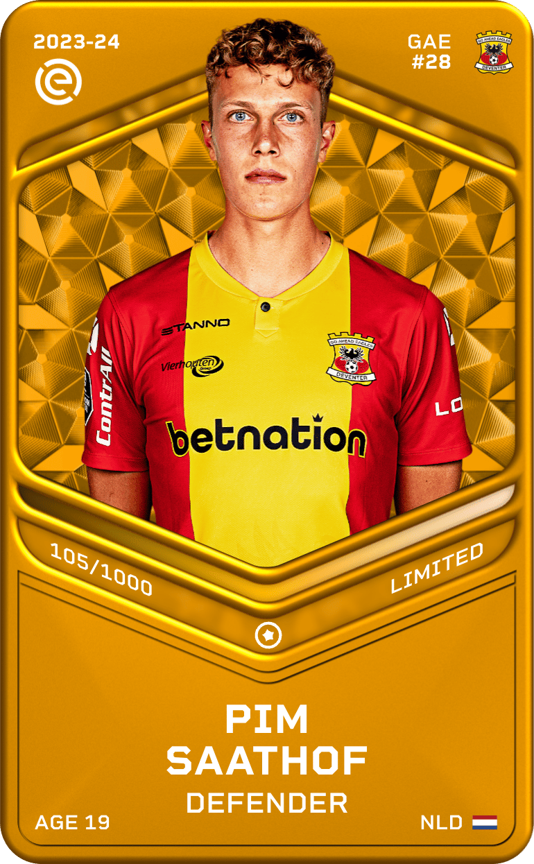 Pim Saathof 2023-24 • Limited 105/1000