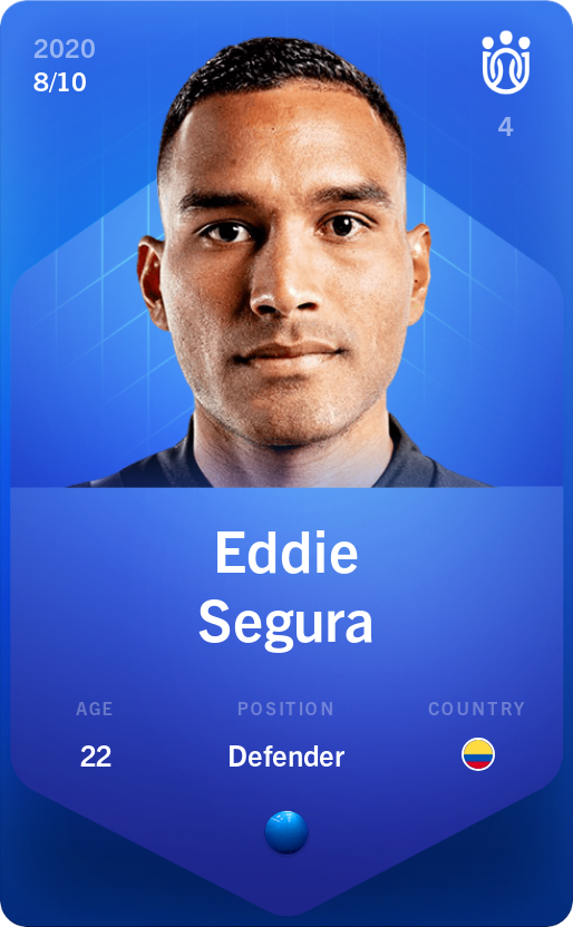 Sorare - Sorare Official - Eddie Segura 2020-21 • Super Rare 8/10 - NFT # 61176131462398387324236568312164299797855217080870229154069622263724985812053