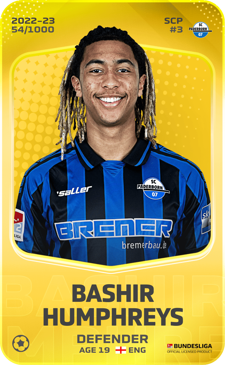 Bashir Humphreys 2022-23 • Limited 54/1000