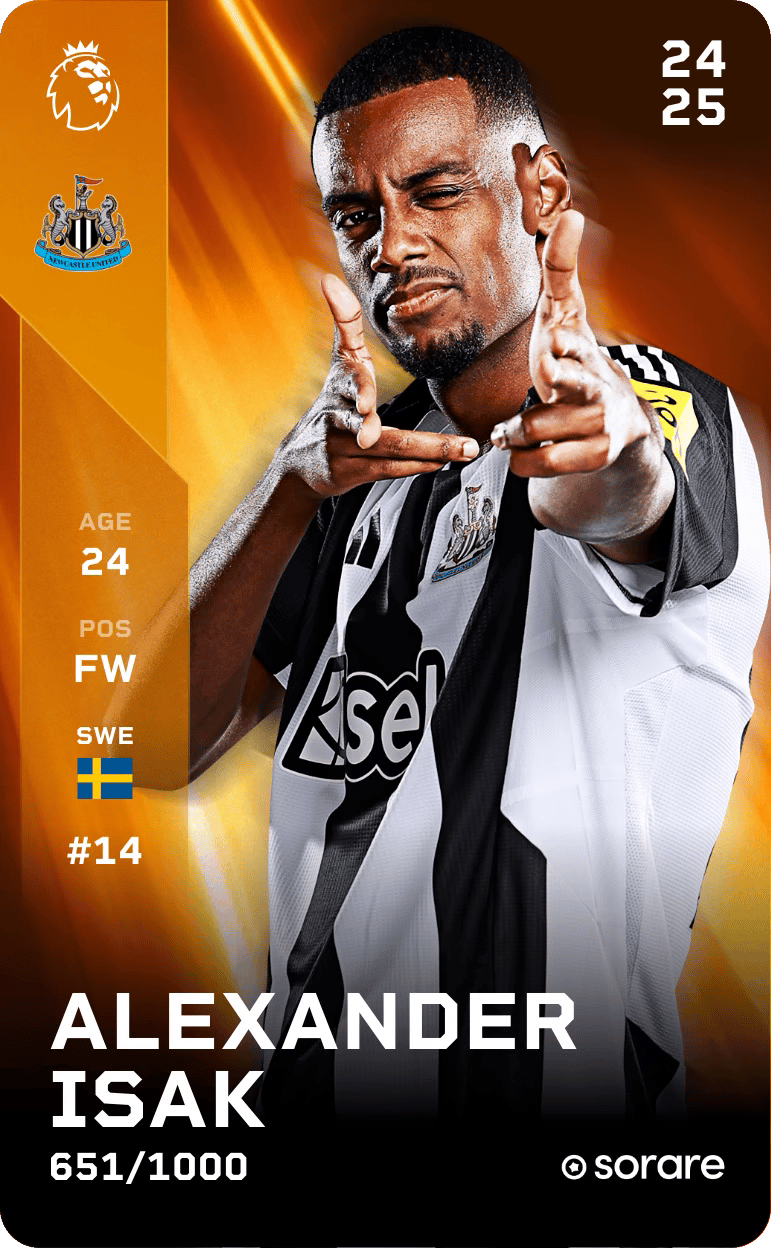 Alexander Isak 2024-25 • Limited 651/1000