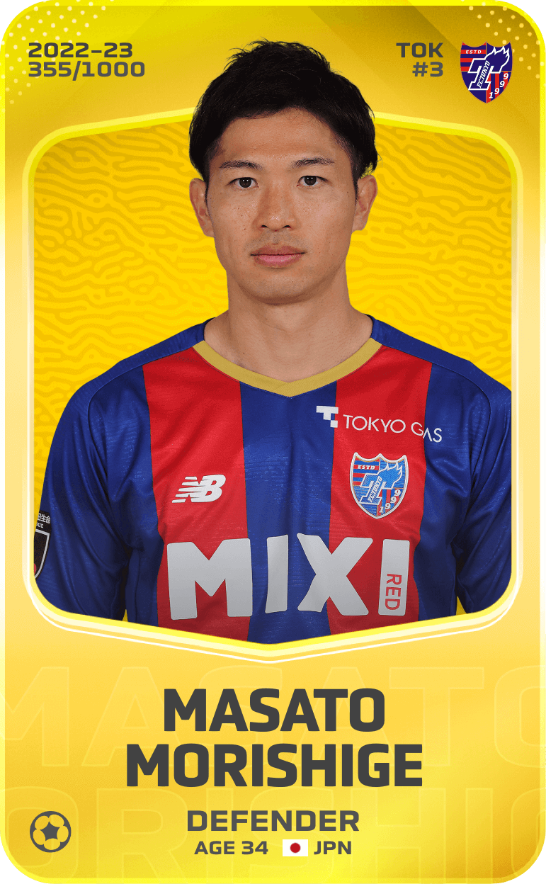 Masato Morishige 2022-23 • Limited 355/1000
