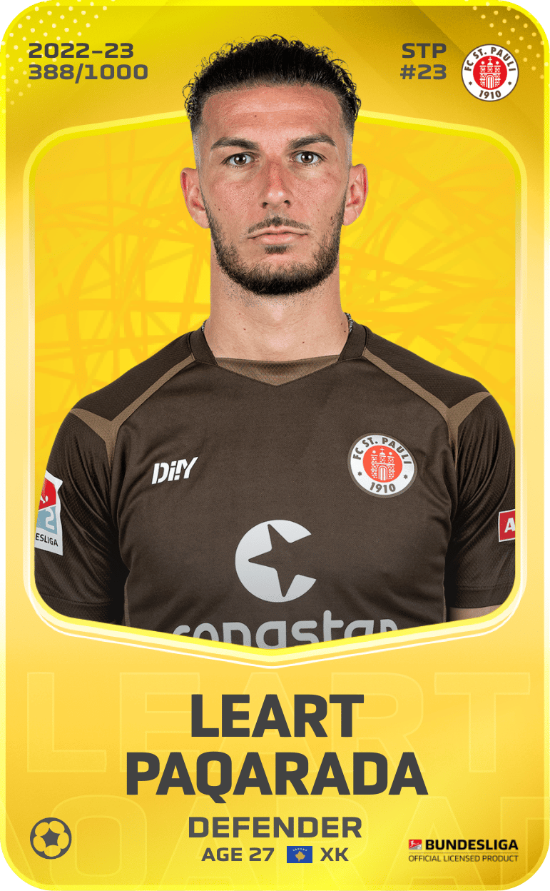 Leart Paqarada 2022-23 • Limited 388/1000