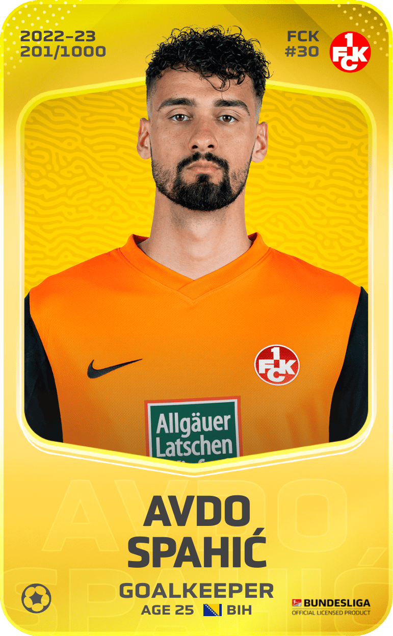 Avdo Spahić 2022-23 • Limited 201/1000