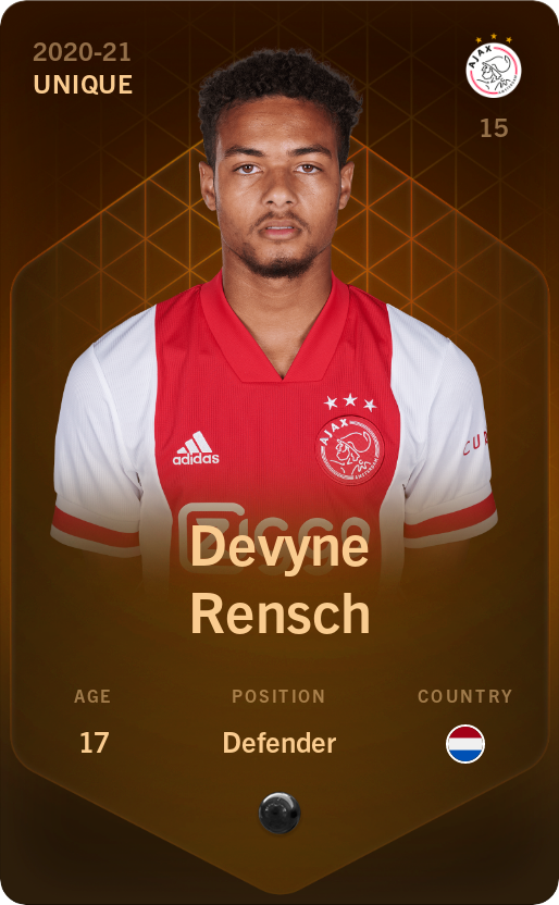 Sorare - Sorare Official - Devyne Rensch 2020-21 • Unique - NFT # 115579563136937194900195567999694309421082767678727213084530167542978969534270