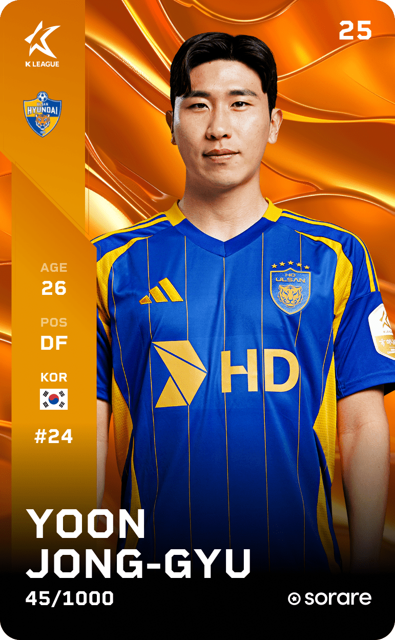 Yoon Jong-Gyu 2025-26 • Limited 45/1000