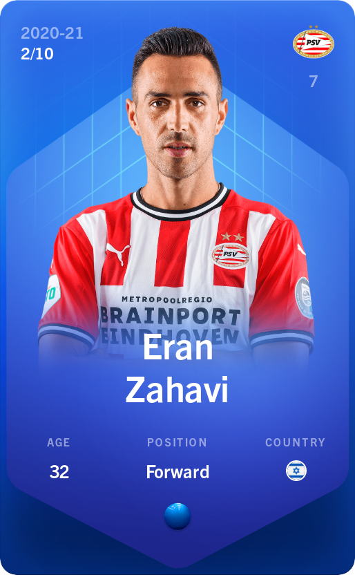 Sorare - Sorare Official - Eran Zahavi 2020-21 • Super Rare 2/10 - NFT # 5084035587212873568888645774629785780472026989625040064014714470535574139857