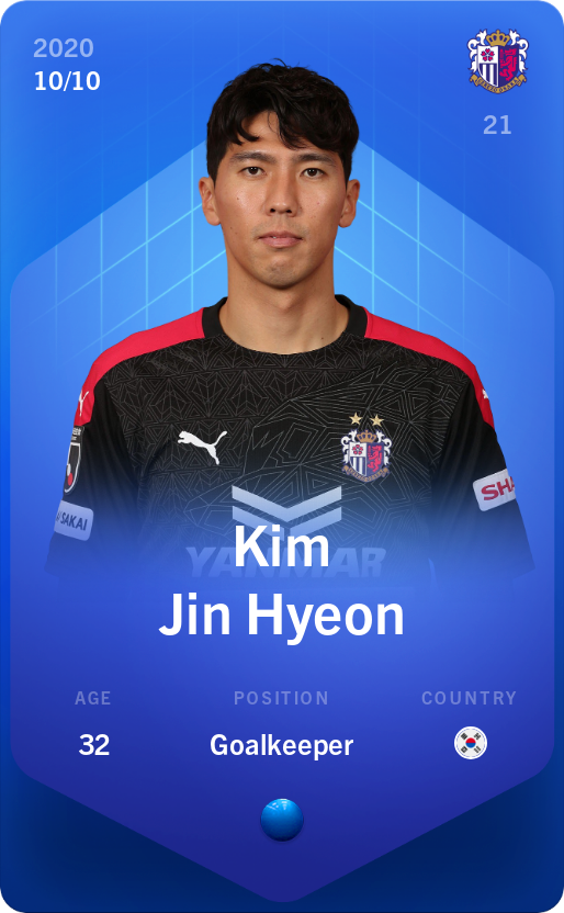 Sorare - Sorare Official - Kim Jin Hyeon 2020-21 • Super Rare 10/10 - NFT # 44690756695615357363014224684104540079877263386432319283741798071069804136126