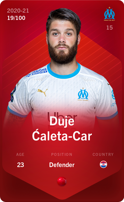 Sorare - Sorare Official - Duje Ćaleta-Car 2020-21 • Rare 19/100 - NFT # 17121270227196079241690060354358547890010900371927796515188402151442325181822