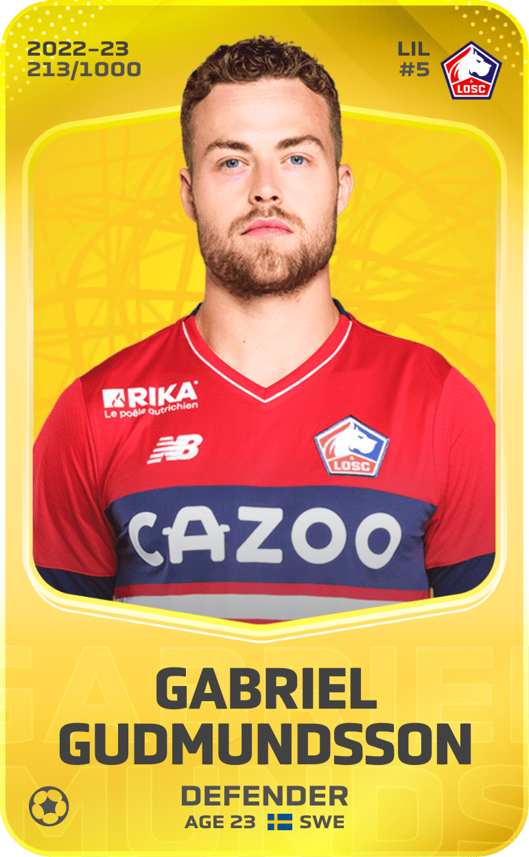 Gabriel Gudmundsson 2022-23 • Limited 213/1000