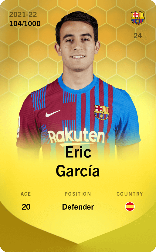 Eric García 2021-22 • Limited 104/1000