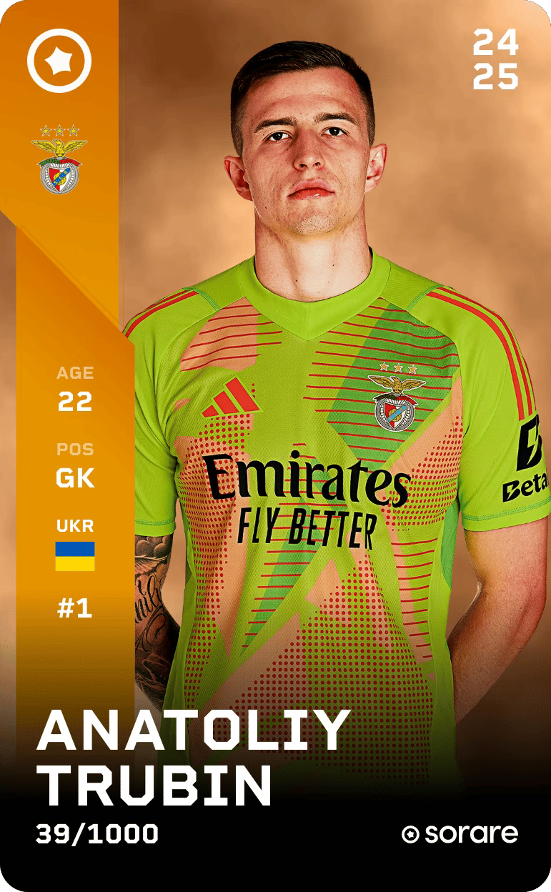Anatolii Trubin 2024-25 • Limited 39/1000