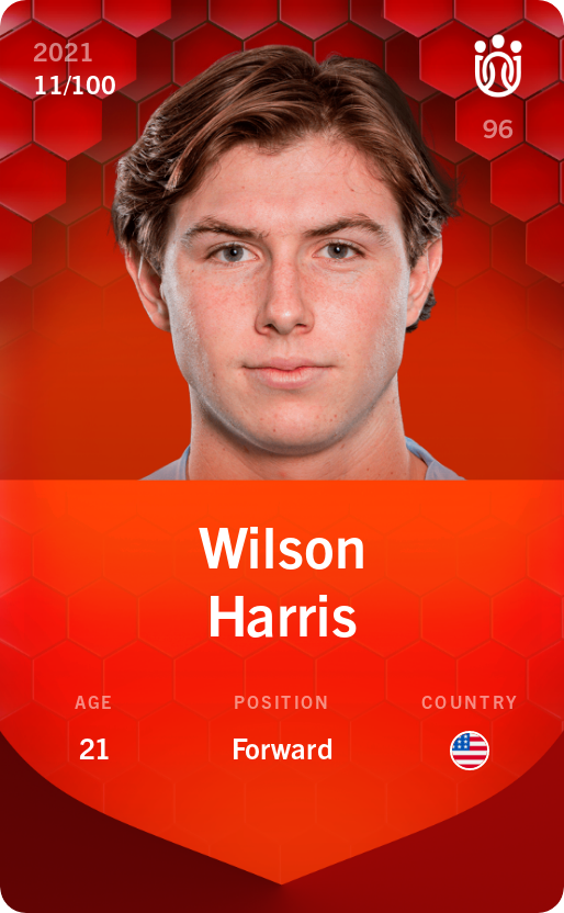 Sorare - Sorare Official - Wilson Harris 2021-22 • Rare 11/100 - NFT # 59937405283220906957016483002952759735181647392241331725186115082507125078319