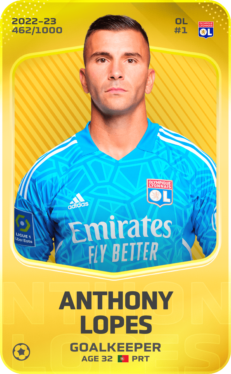 Anthony Lopes 2022-23 • Limited 462/1000