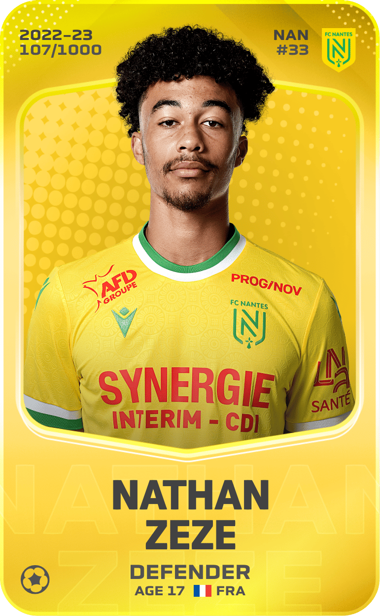 Nathan Zeze 2022-23 • Limited 107/1000