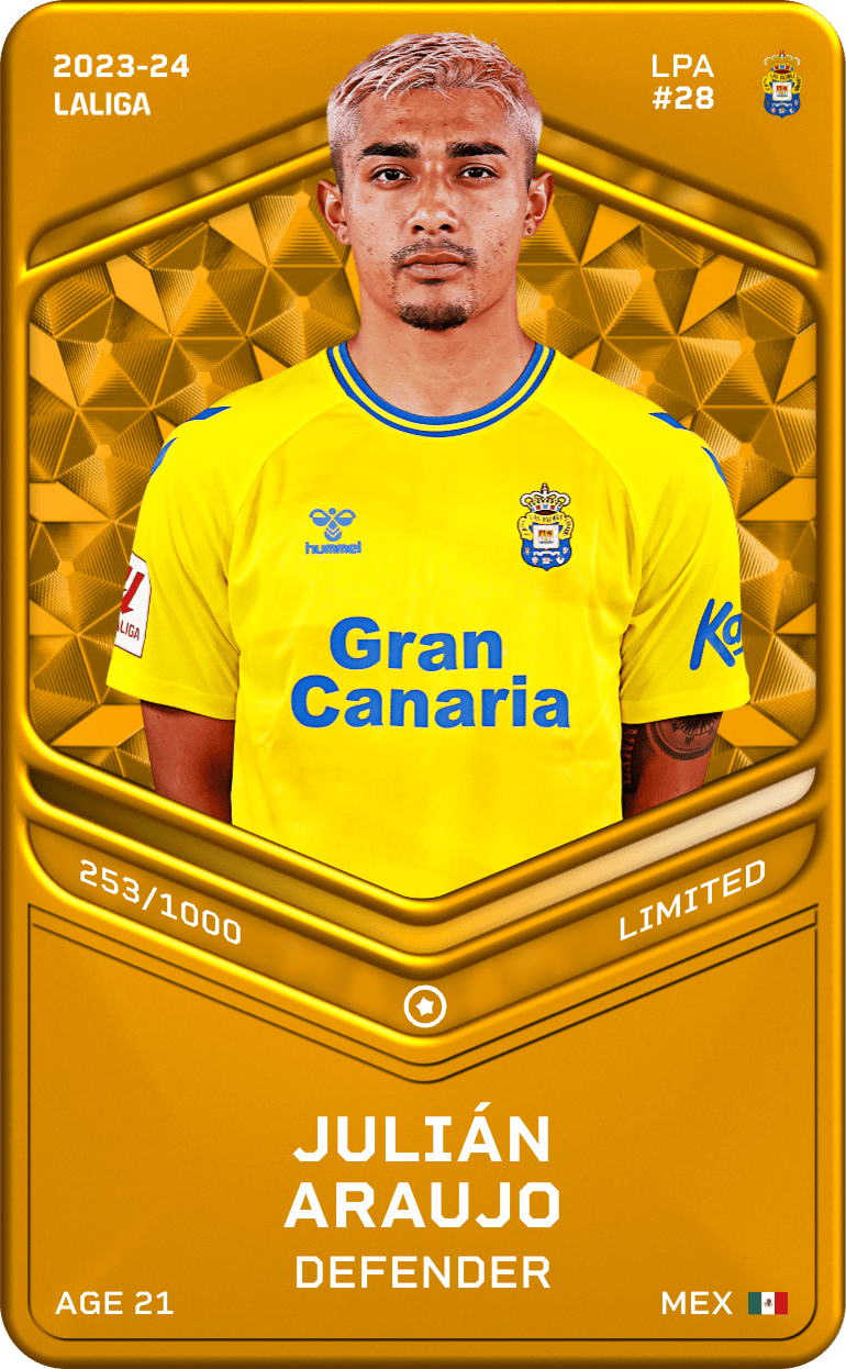 Julián Araujo 2023-24 • Limited 253/1000