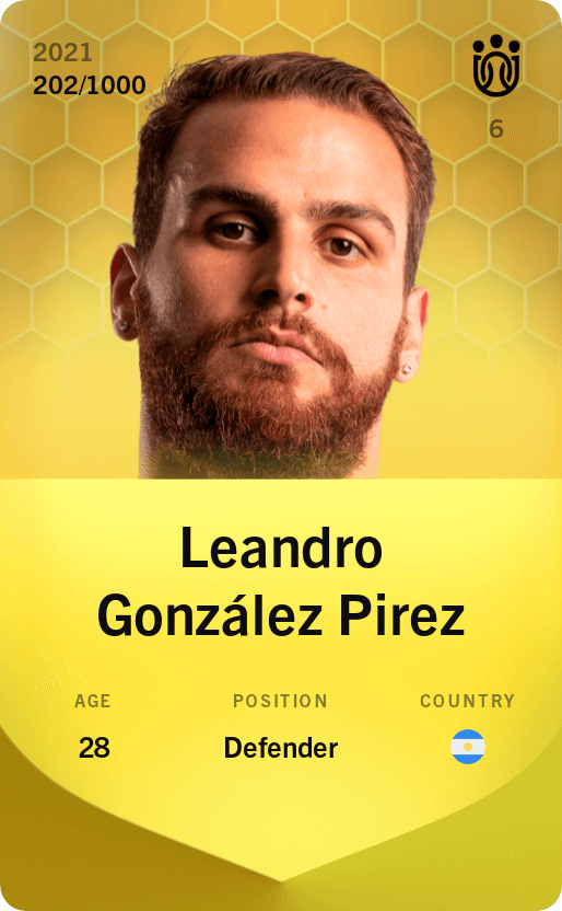Leandro González Pirez 2021-22 • Limited 202/1000