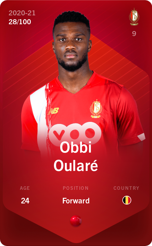 Sorare - Sorare Official - Obbi Oularé 2020-21 • Rare 28/100 - NFT # 36258944936304623570562728409250826321758513301635798441028828902673442132220