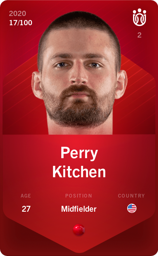 Sorare - Sorare Official - Perry Kitchen 2020-21 • Rare 17/100 - NFT # 17410017601003870429213069698783291253842423202216180327317783339181077806980