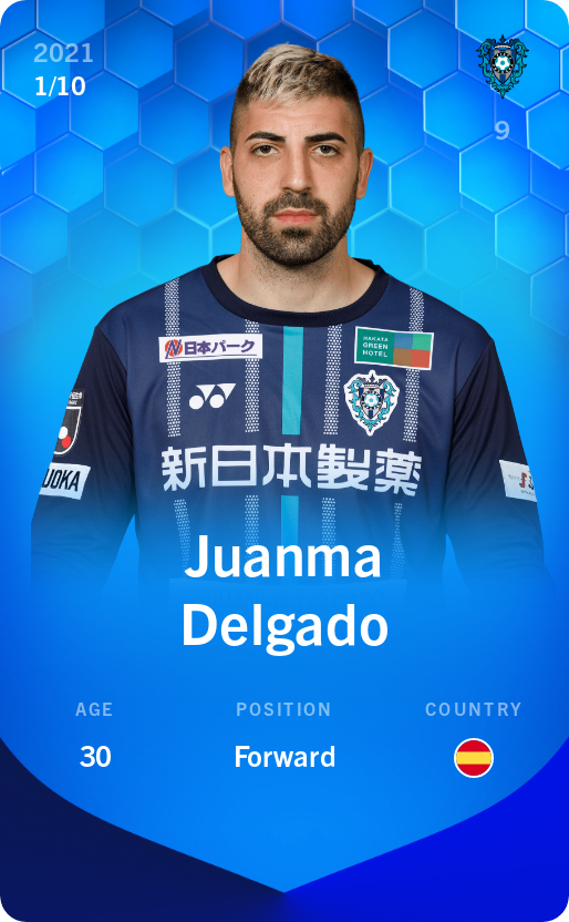Sorare - Sorare Official - Juanma Delgado 2021-22 • Super Rare 1/10 - NFT # 88492561655171613780664823271459338845857570342921207490071530779508180555509