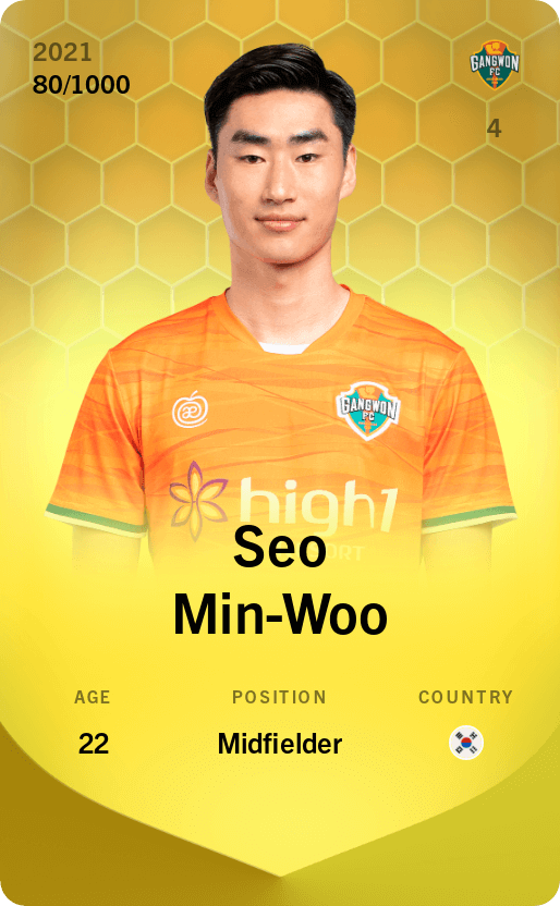 Seo Min-Woo 2021-22 • Limited 80/1000