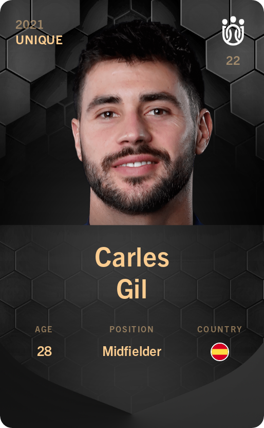 Sorare - Sorare Official - Carles Gil 2021-22 • Unique - NFT # 111794307602684038968715062236234225812839320690282734963810197769969811570151