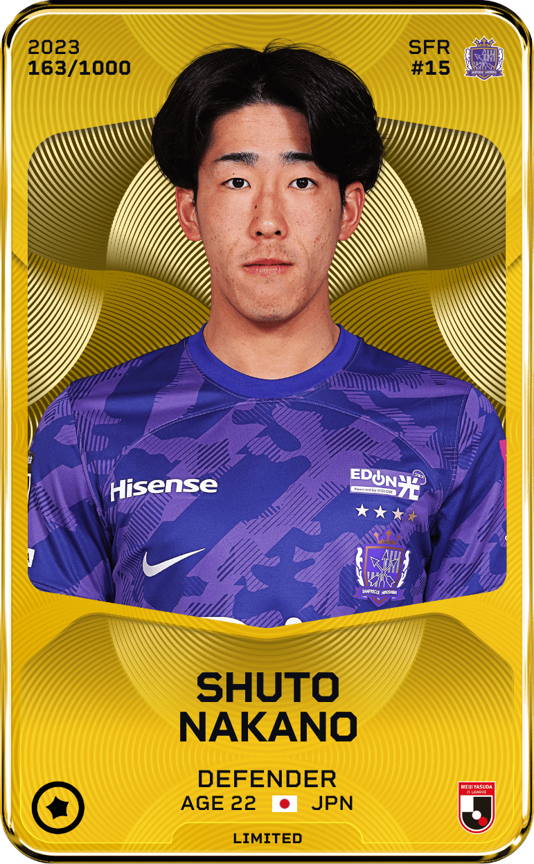 Shuto Nakano 2023-24 • Limited 163/1000