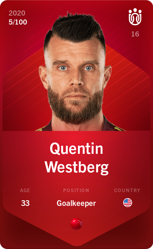 Sorare - Sorare Official - Quentin Westberg 2020-21 • Rare 5/100 - NFT # 43795741391124388899725098627862387362441361608332676669444866487012291729402