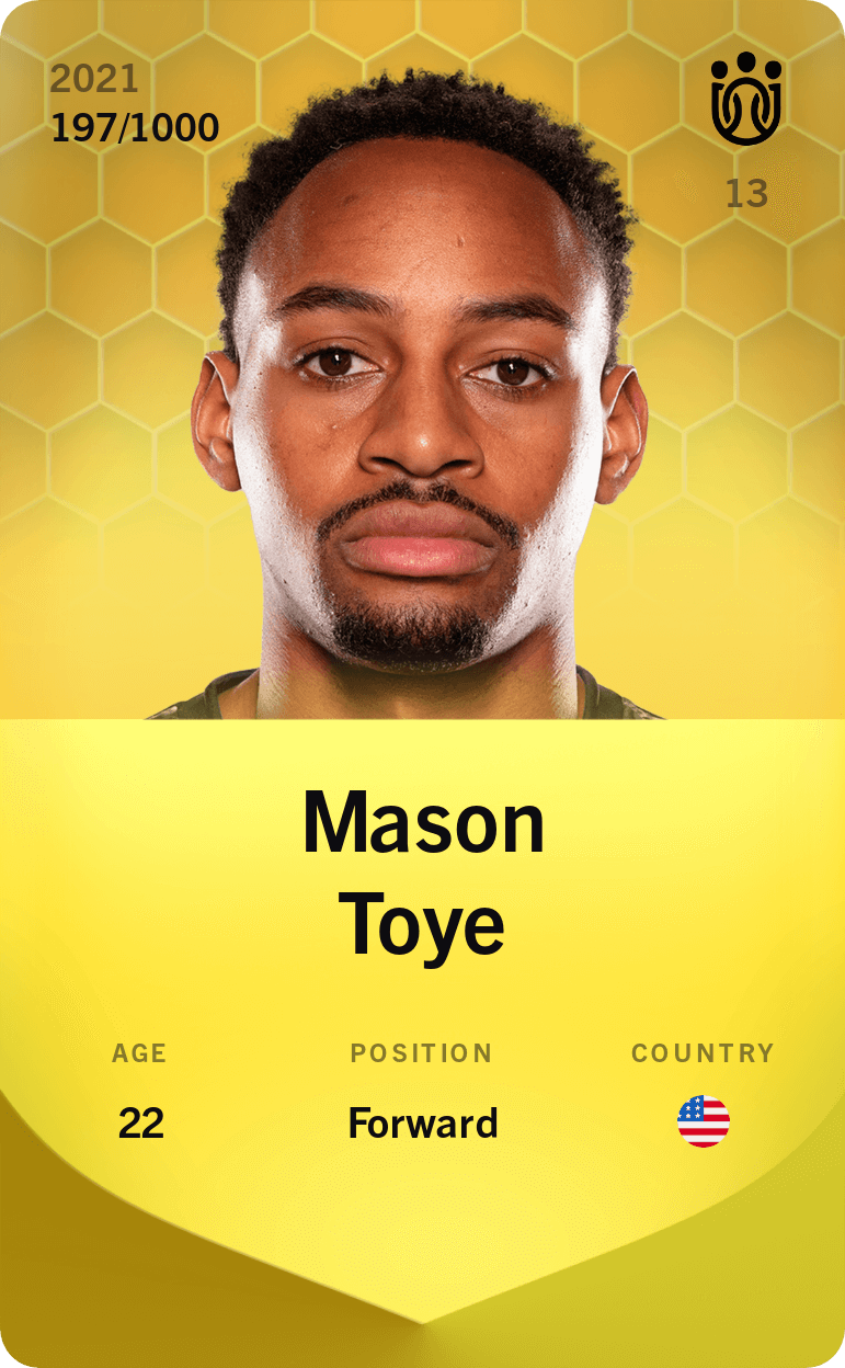 Mason Toye 2021-22 • Limited 197/1000