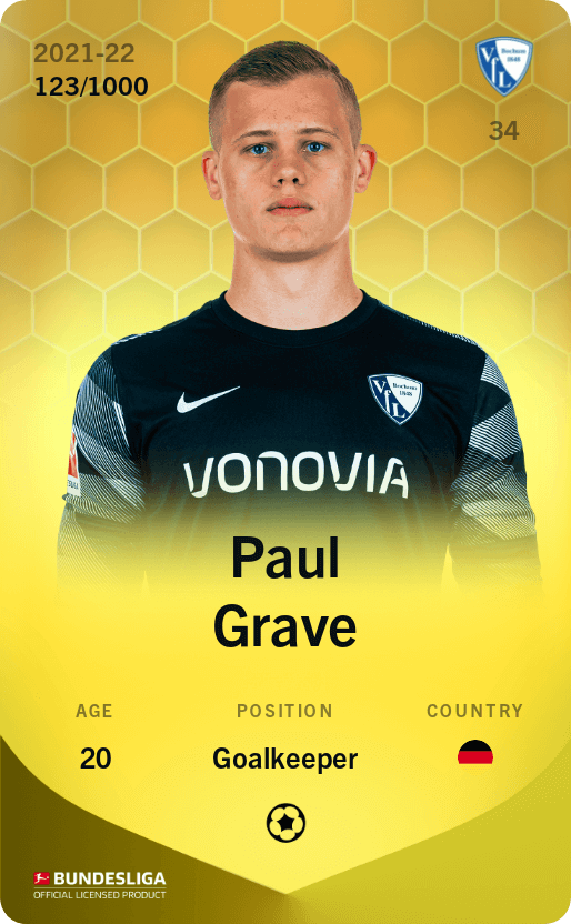 Paul Grave 2021-22 • Limited 123/1000