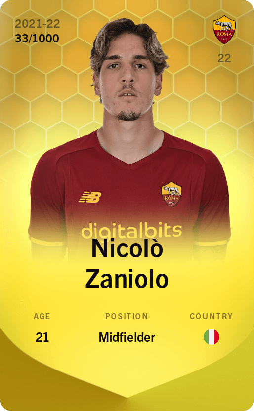 Nicolò Zaniolo 2021-22 • Limited 33/1000