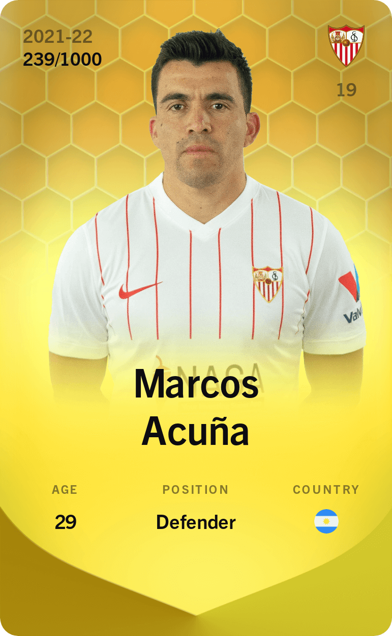 Marcos Acuña 2021-22 • Limited 239/1000