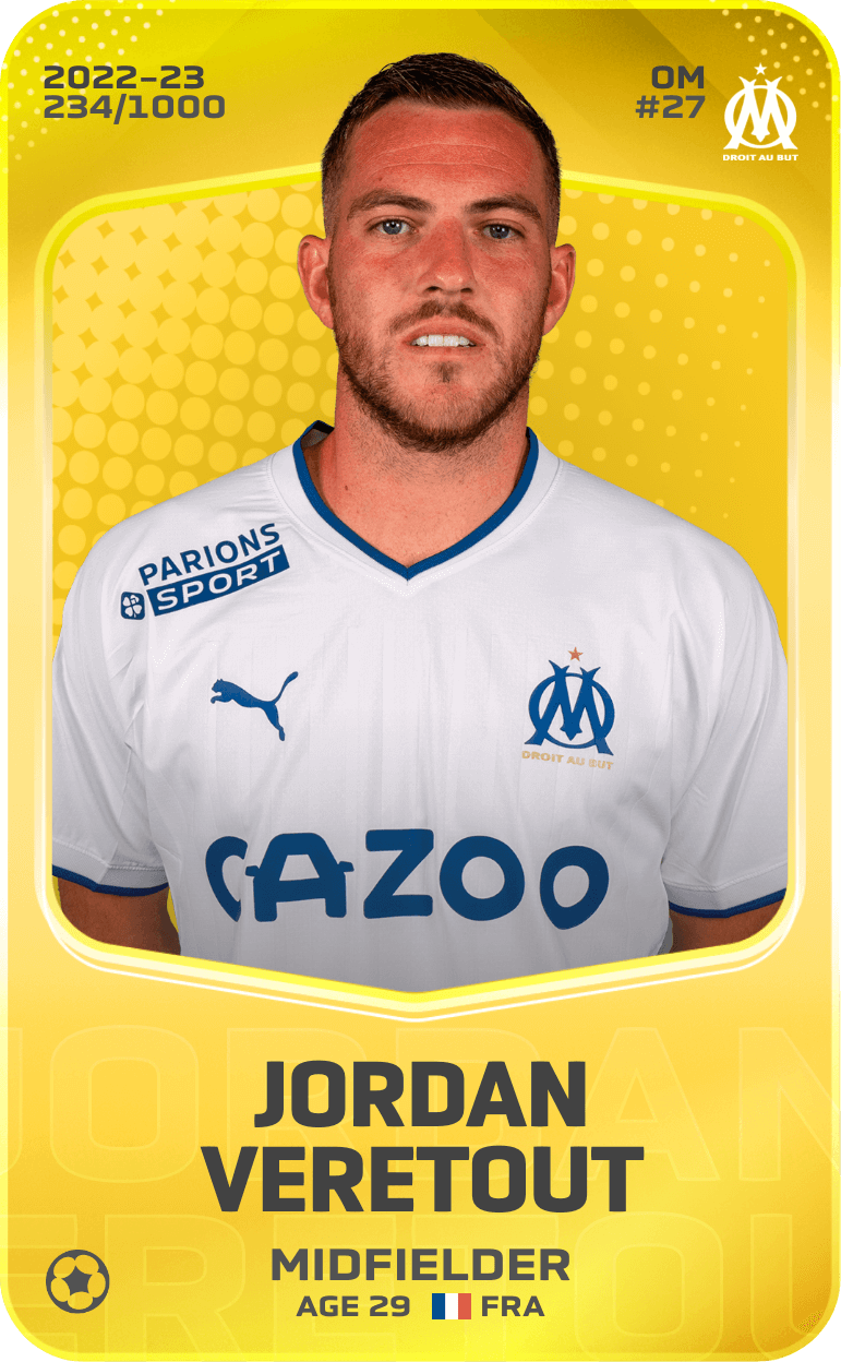 Jordan Veretout 2022-23 • Limited 234/1000