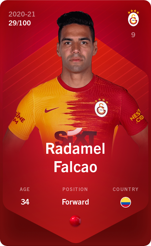Sorare - Sorare Official - Radamel Falcao 2020-21 • Rare 29/100 - NFT # 18246815953097209950796796597547800274585455492526506486018358999895421136183