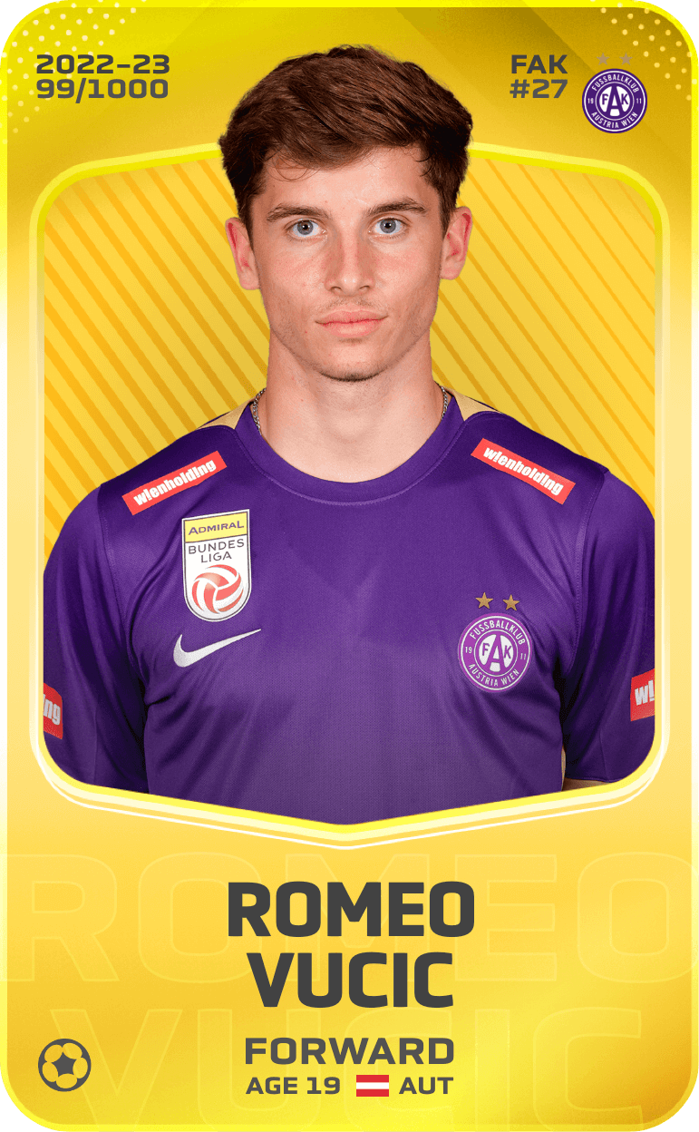 Romeo Vucic 2022-23 • Limited 99/1000