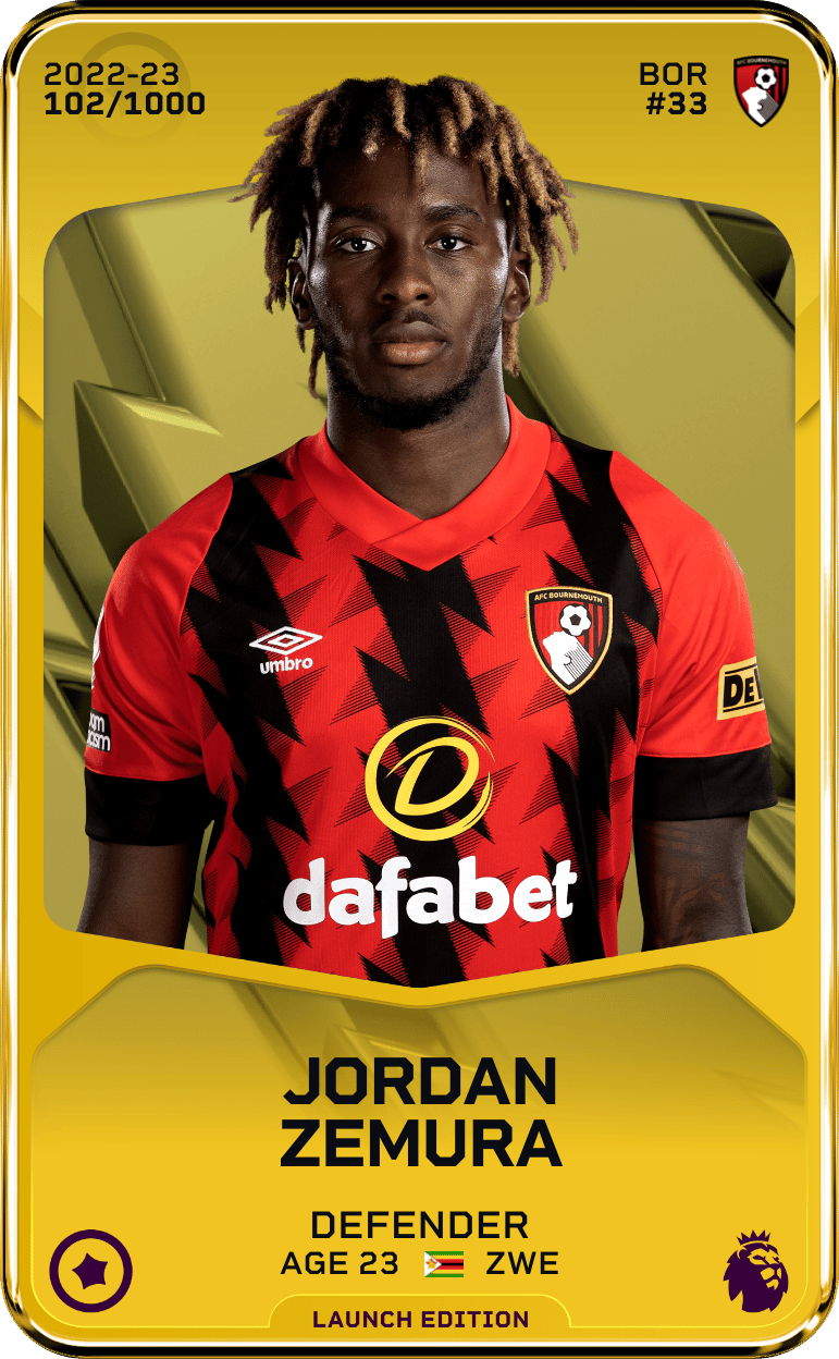 Jordan Zemura 2022-23 • Limited 102/1000