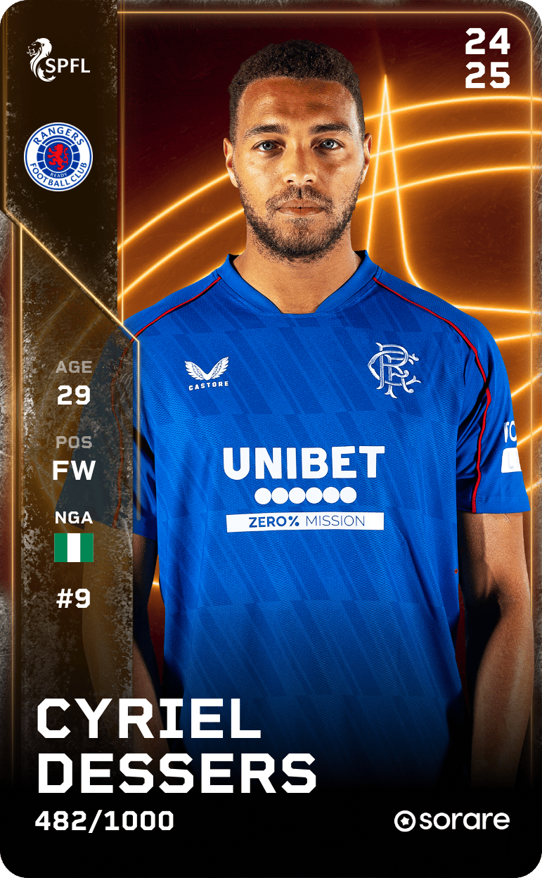 Cyriel Dessers 2024-25 • Limited 482/1000