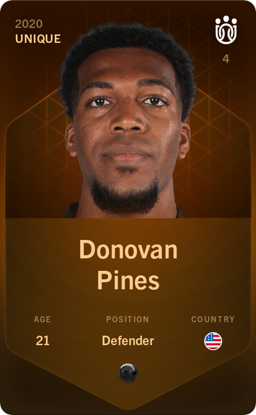 Sorare - Sorare Official - Donovan Pines 2020-21 • Unique - NFT # 45740519764971779685620511309226428877016539467309655039723585848340769181066