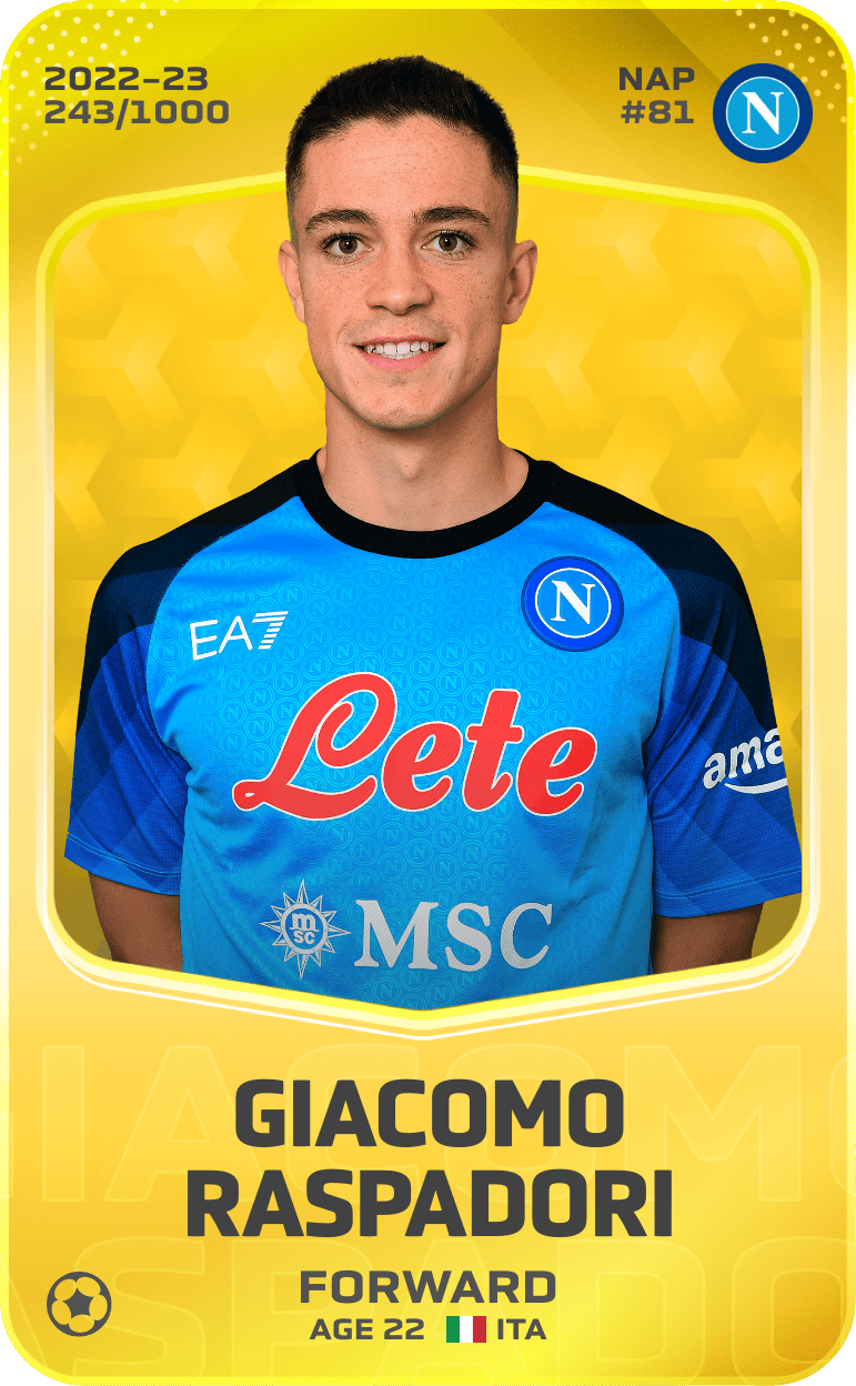 Giacomo Raspadori 2022-23 • Limited 243/1000