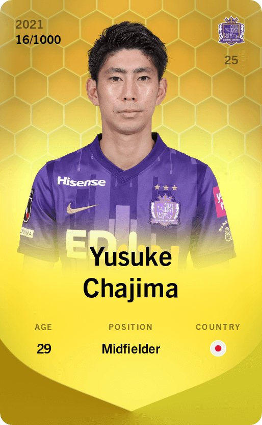Yusuke Chajima 2021-22 • Limited 16/1000