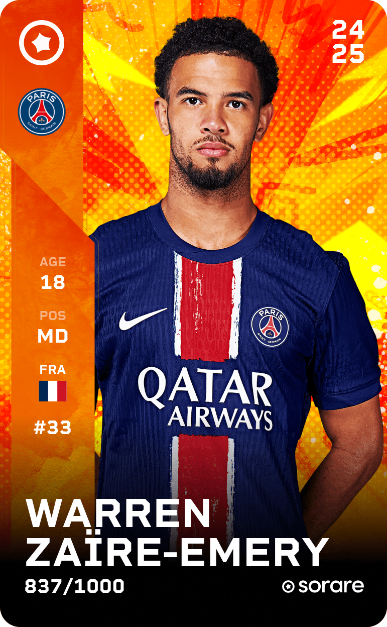 Warren Zaïre-Emery 2024-25 • Limited 837/1000