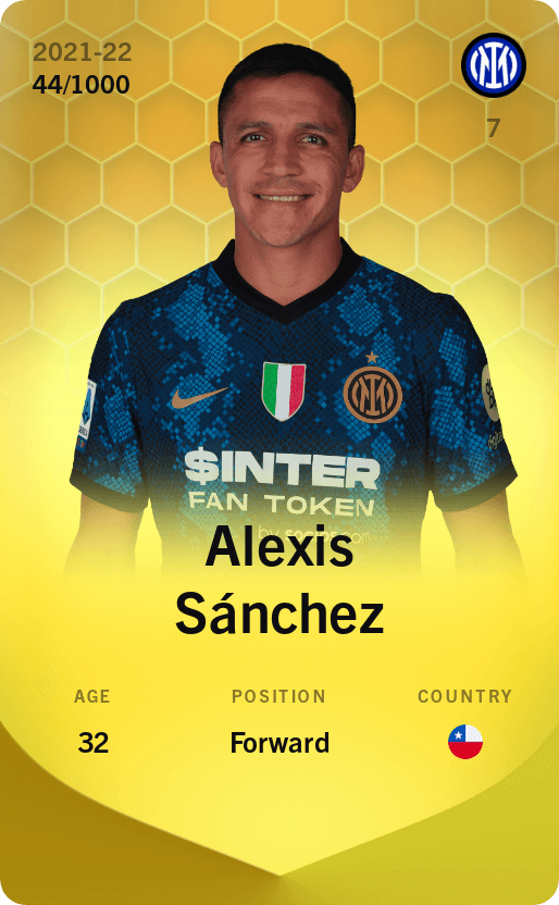 Alexis Sánchez 2021-22 • Limited 44/1000