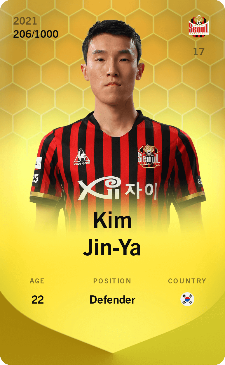 Kim Jin-Ya 2021-22 • Limited 206/1000