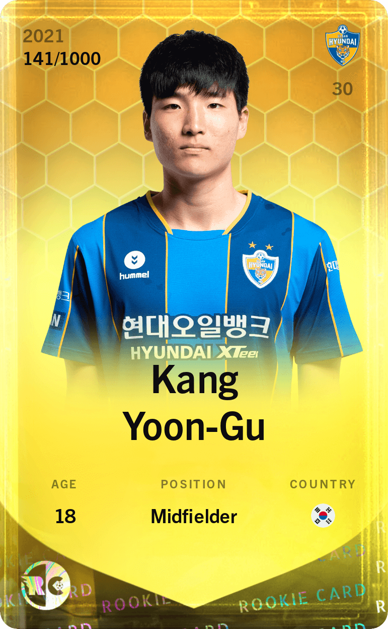 Kang Yoon-Gu 2021-22 • Limited 141/1000