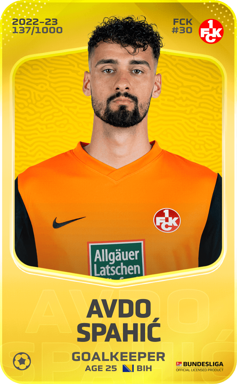 Avdo Spahić 2022-23 • Limited 137/1000