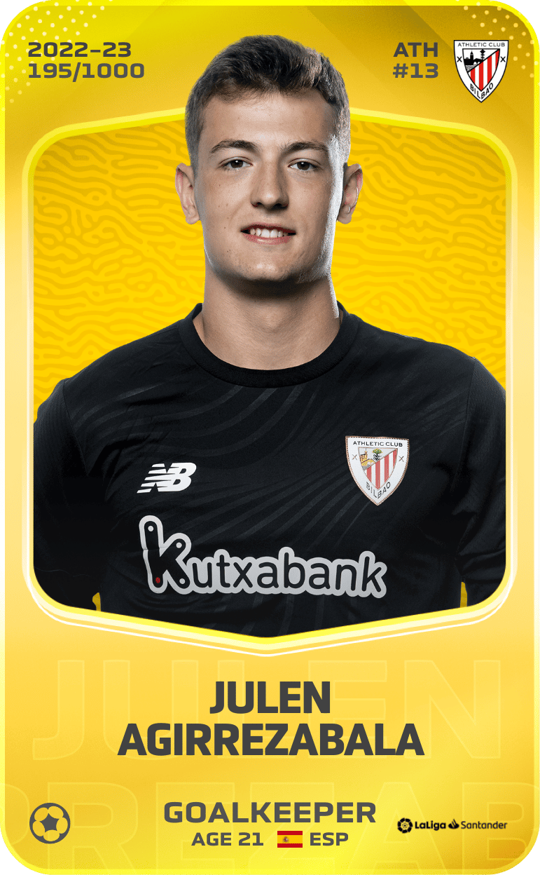 Julen Agirrezabala 2022-23 • Limited 195/1000