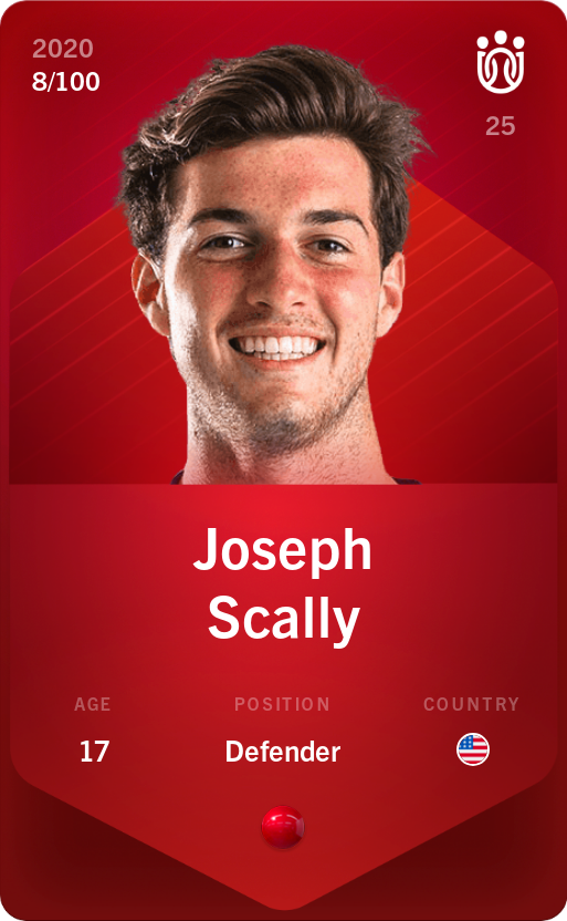 Sorare - Sorare Official - Joseph Scally 2020-21 • Rare 8/100 - NFT # 86650426578722282470716670215237584852437100008002506747776453295903410239068