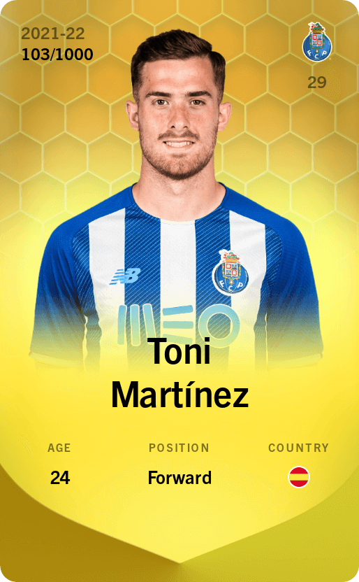 Toni Martínez 2021-22 • Limited 103/1000