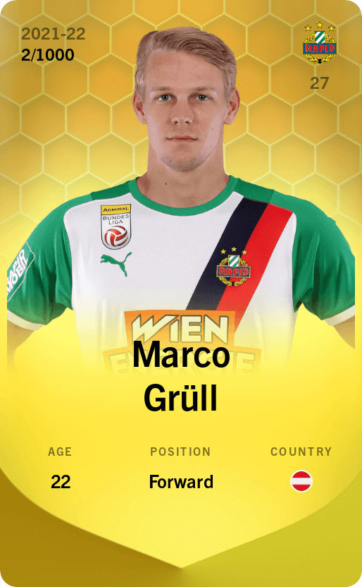 Marco Grüll 2021-22 • Limited 2/1000